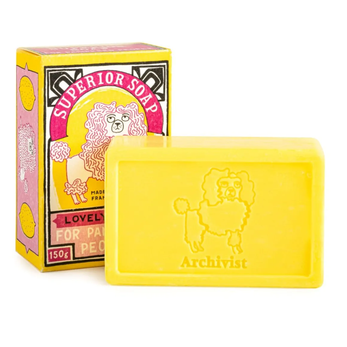 Savon caniche citron