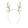 Serre tête cerf paillettes dorées