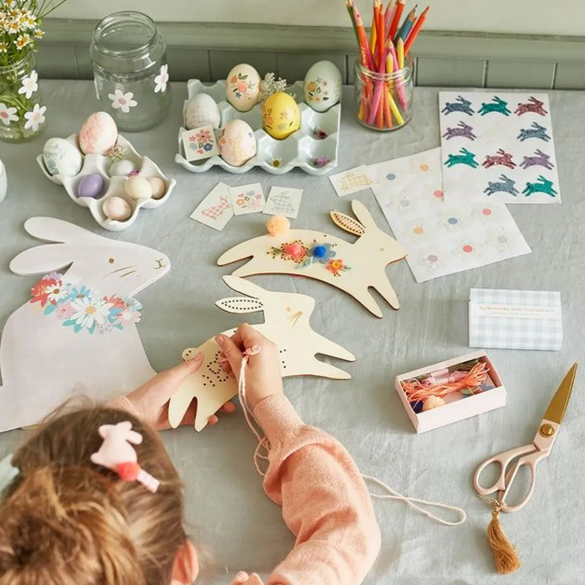 Set de 8 feuilles de 12 autocollants marguerite