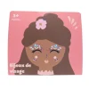 Set de 8 planches de bijoux de visage autocollants