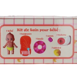 Set jeu salle de bain bébé miniature