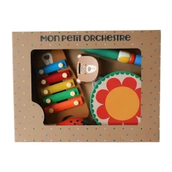 Set musical animaux 5 instruments en bois