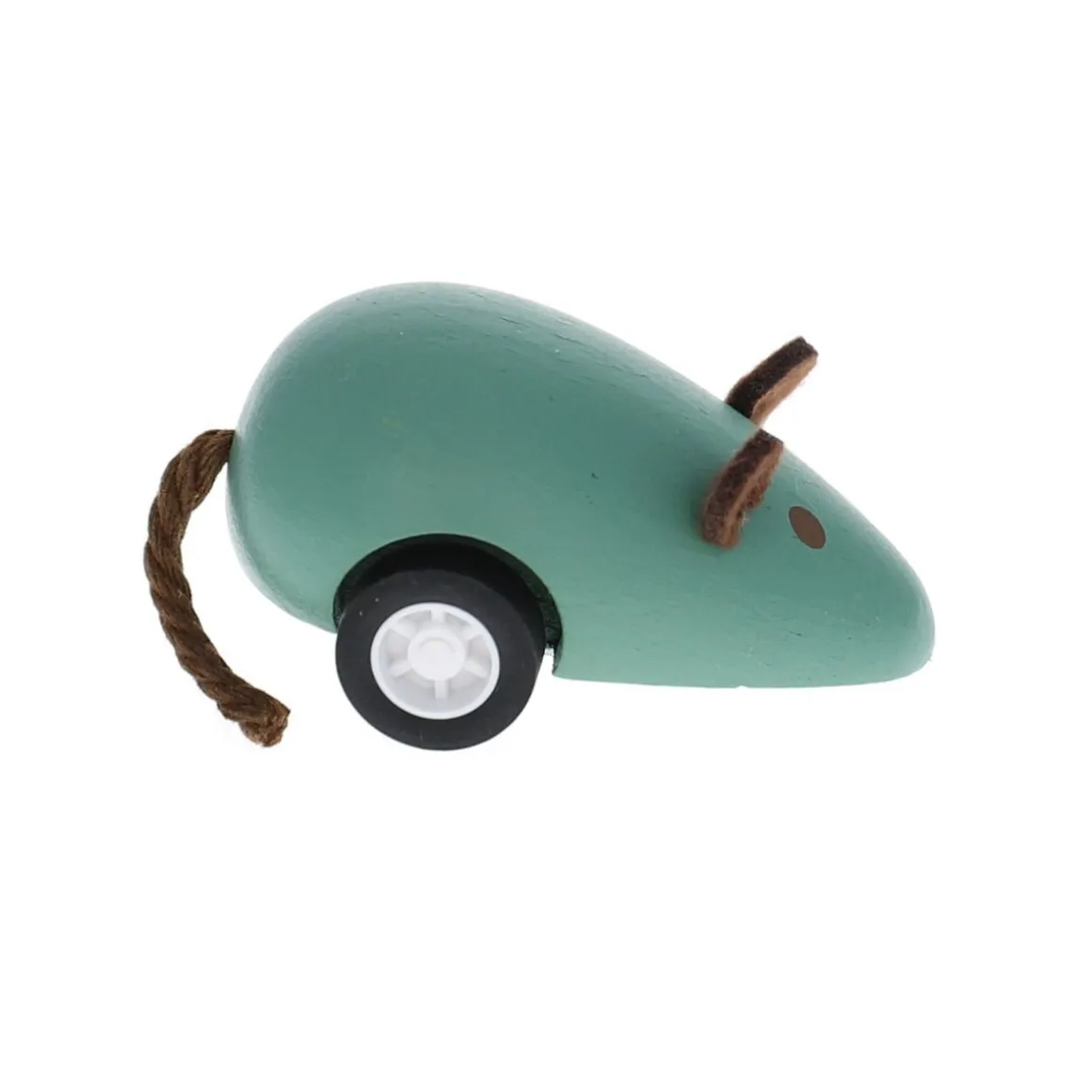 Souris verte en bois à remonter