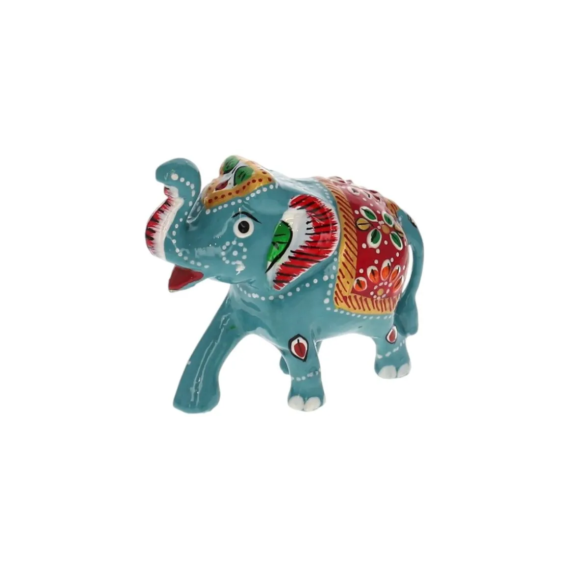 Statuette éléphant bleu
