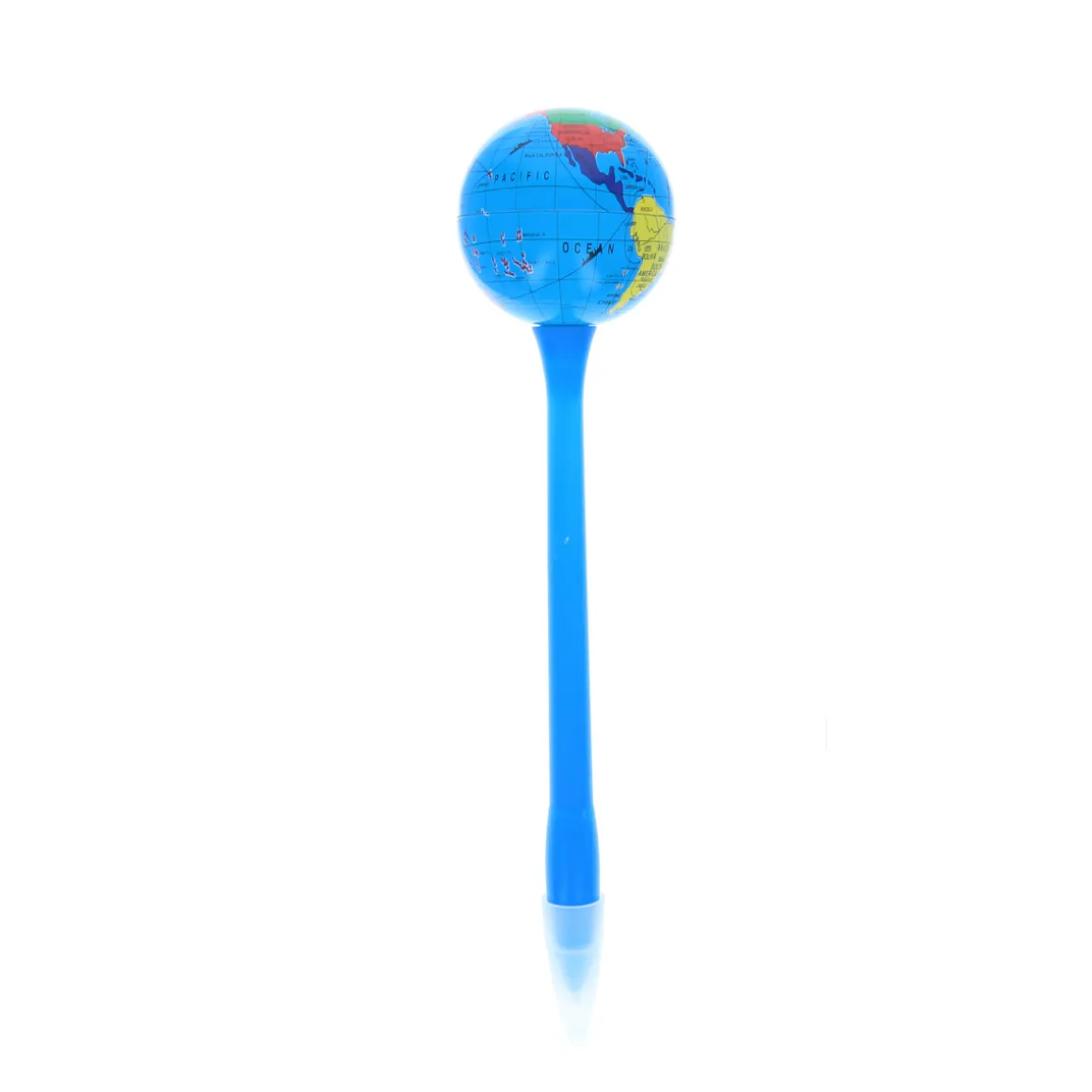 Stylo mappemonde bleue