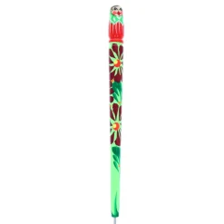 Stylo matriochka en bois peint
