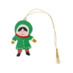 Suspension de Noël enfant vert