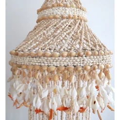 Suspension spirale en véritable coquillages
