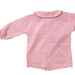 Tablier d'école enfant vichy rose
