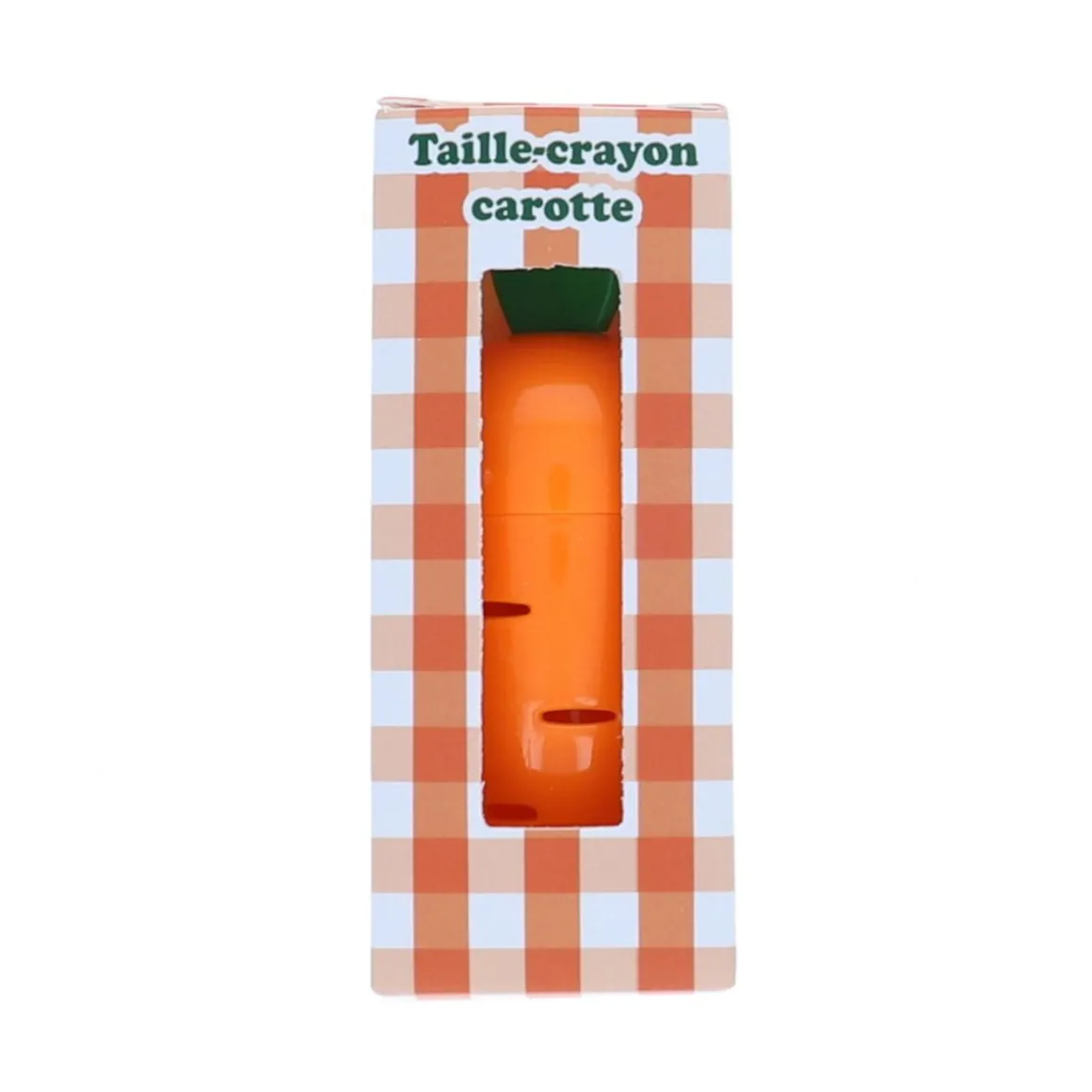 Taille-crayon carotte orange