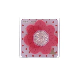 Taille-crayon fleur à paillettes