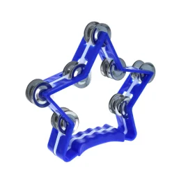 Tambourin cymbalettes étoile bleu
