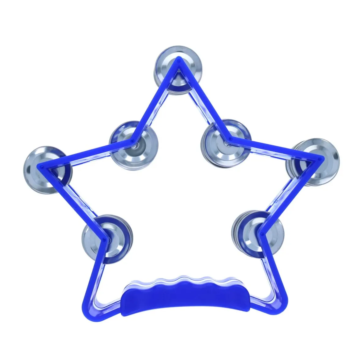Tambourin cymbalettes étoile bleu