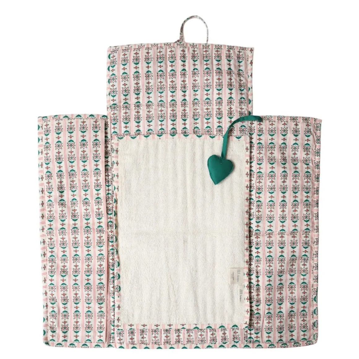 Tapis à langer nomade fleuri - Folk d'été