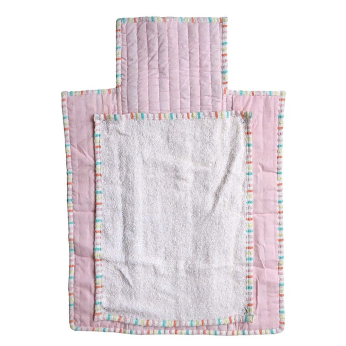 Tapis à langer nomade rayé multicolore - Miaou