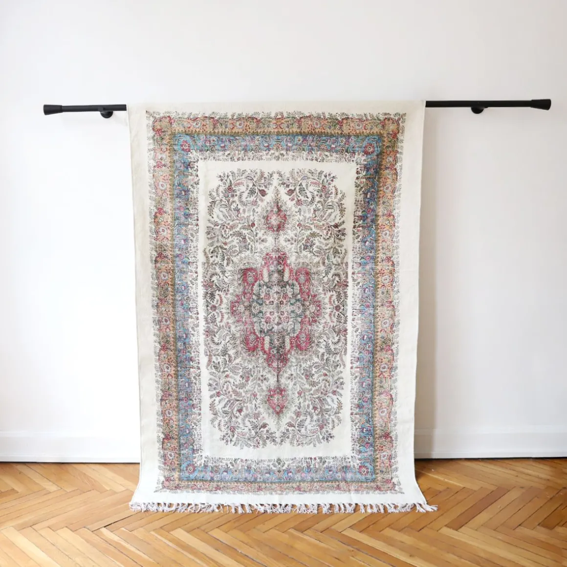 Tapis persan vintage vert