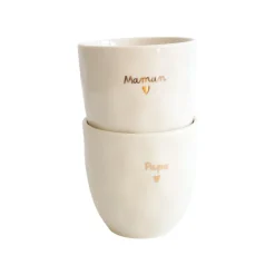 Tasse à café papa coeur doré
