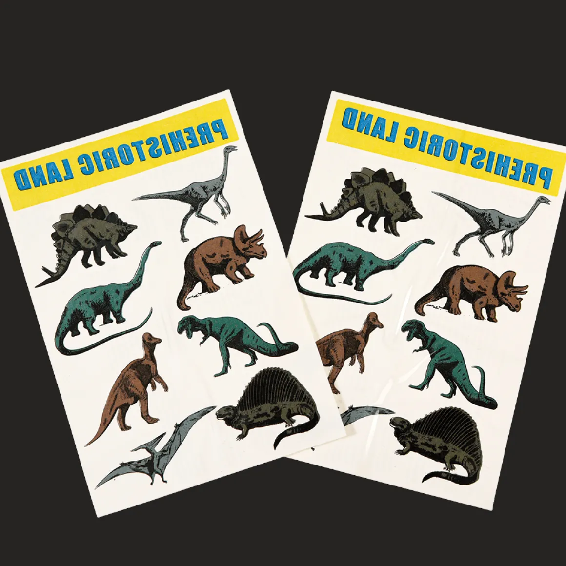 Tatouages temporaires dinosaures
