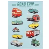 Tatouages temporaires vintage transport road trip