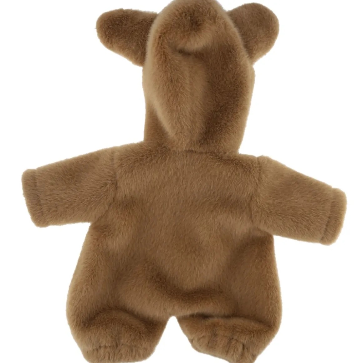 Tenue de poupée combinaison fausse fourrure marron - Chaton