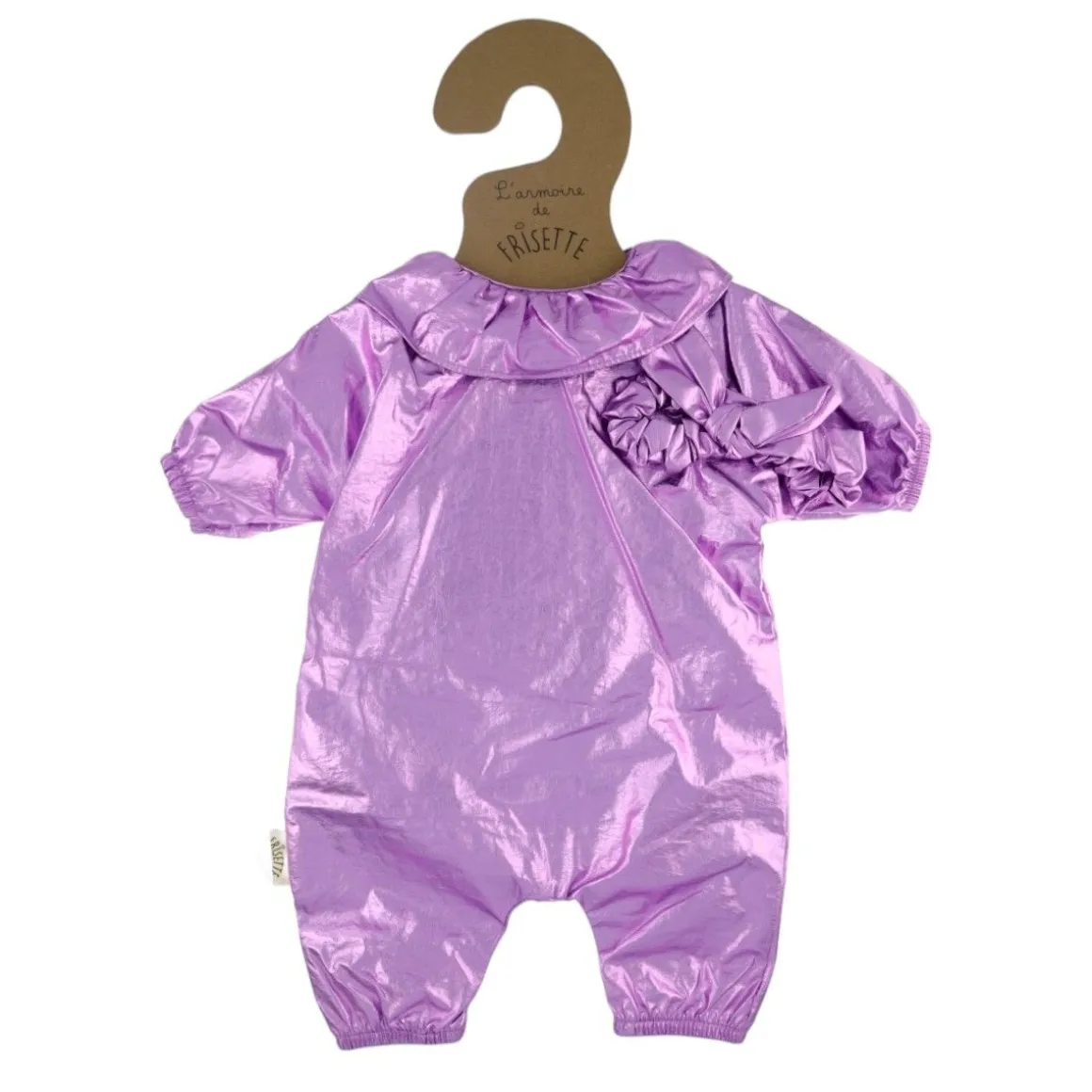 Tenue de poupée Rosie foil rose