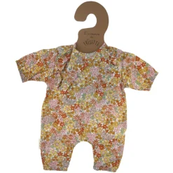 Tenue de poupée Solange fleurie jaune
