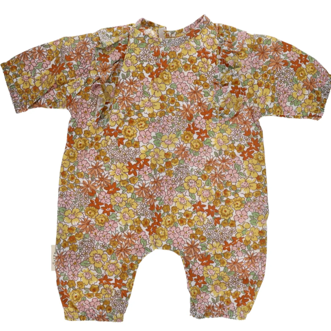Tenue de poupée Solange fleurie jaune