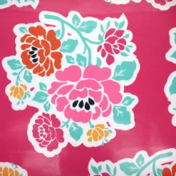Toile cirée à fleurs roses Datcha