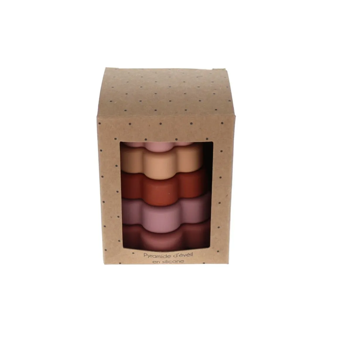 Tour empilable fleurs en silicone