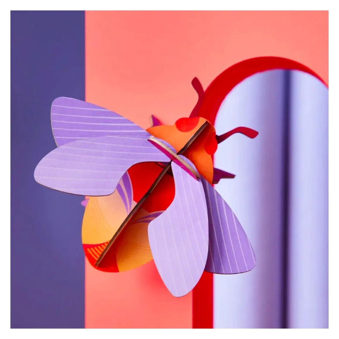 Trophée bourdon orange et mauve