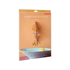 Trophée mural à assembler langoustine ambrée
