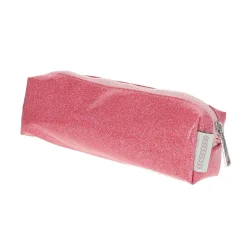 Trousse corail et rose à paillettes