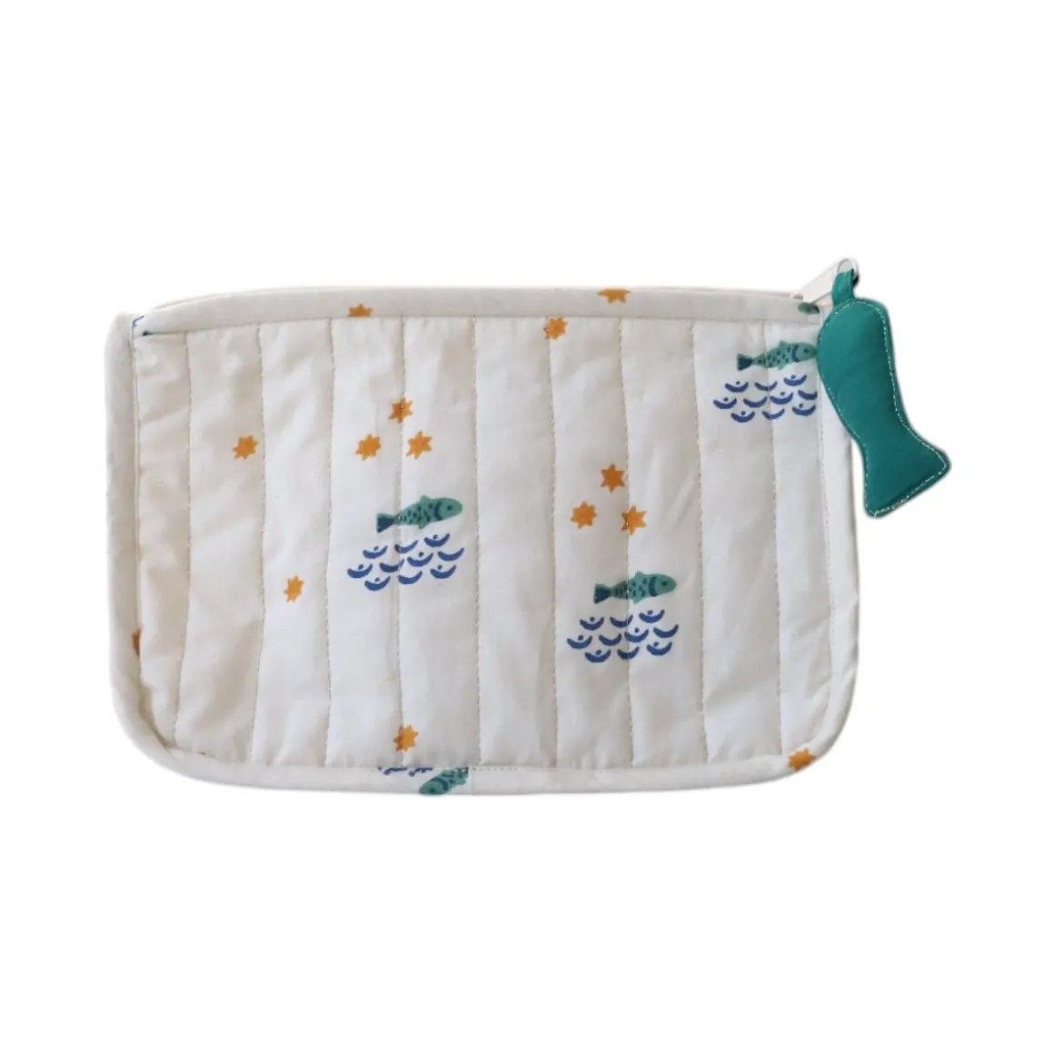 Trousse de toilette écrue poissons - Ma bonne étoile