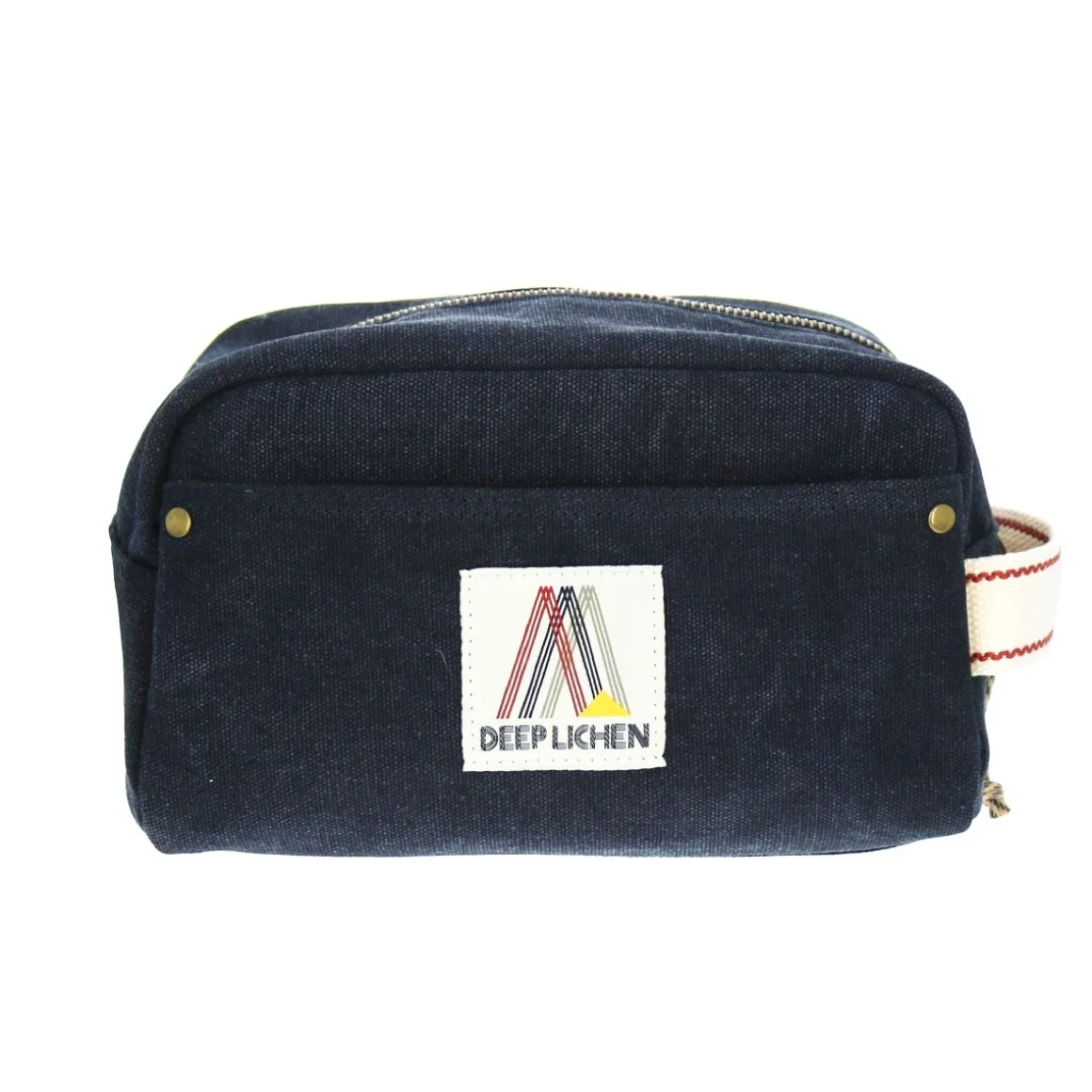 Trousse de toilette en toile bleu marine