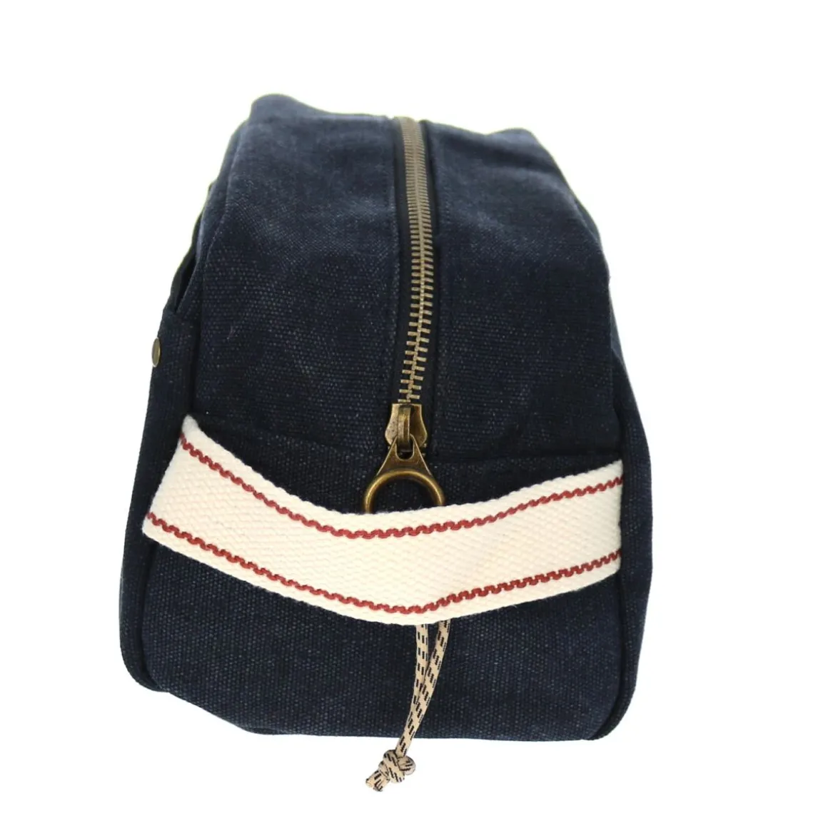 Trousse de toilette en toile bleu marine