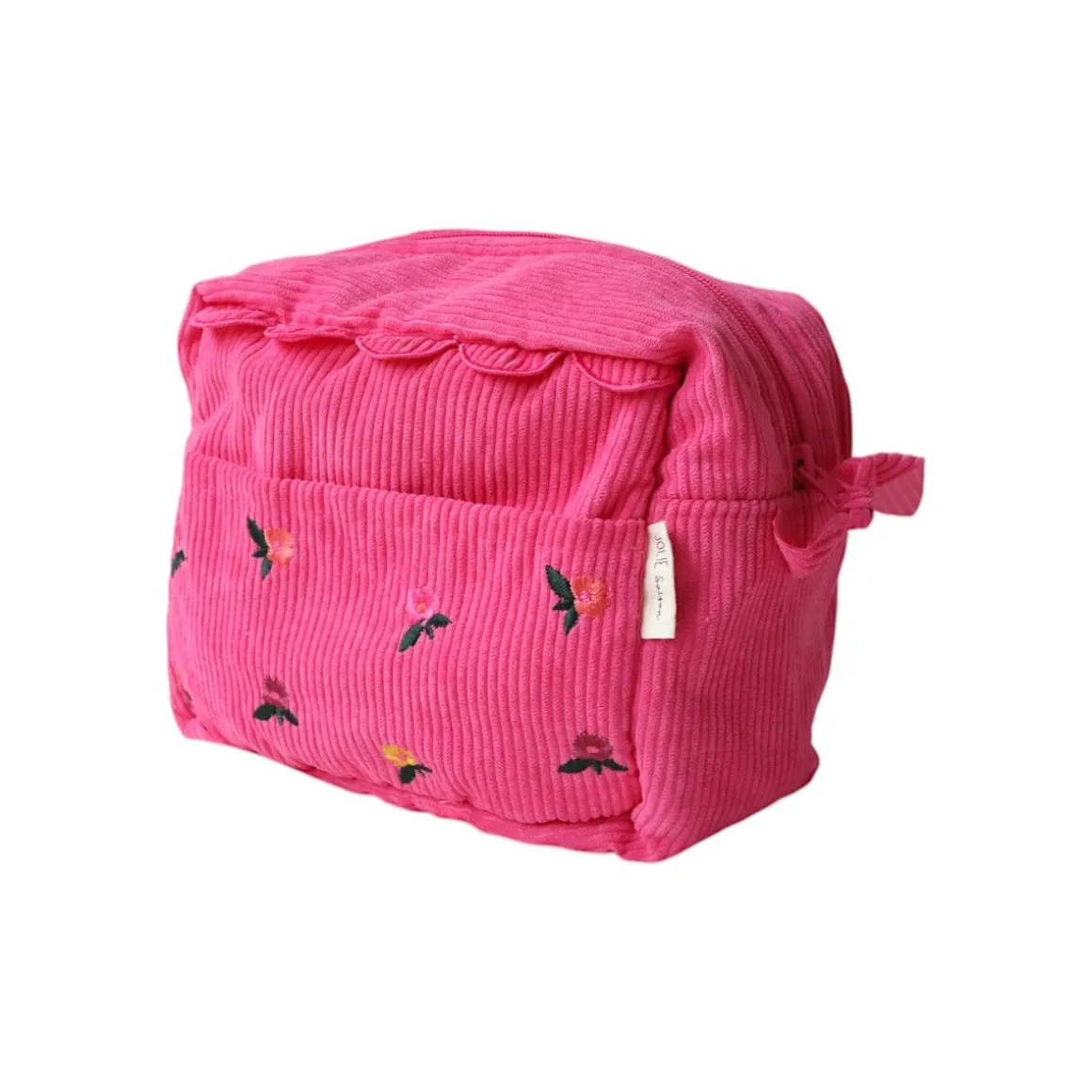 Trousse de toilette en velours rose - La vie en rose