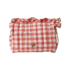 Trousse de toilette vichy - La petite poule rousse