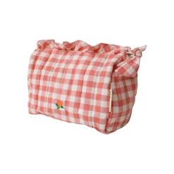 Trousse de toilette vichy - La petite poule rousse