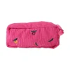 Trousse en velours rose - La vie en rose