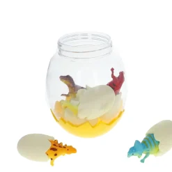 Œuf jaune contenant 6 dinosaures