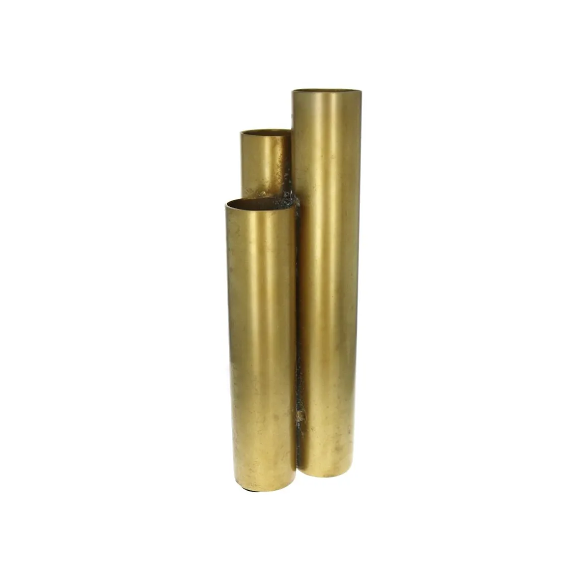 Vase laiton triptyque