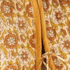 Veste sans manches matelassée Block print écru - Delhi d'antan