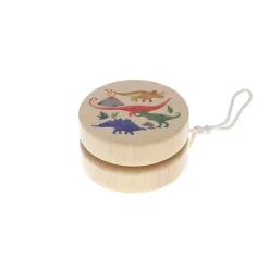 Yoyo en bois dinosaures