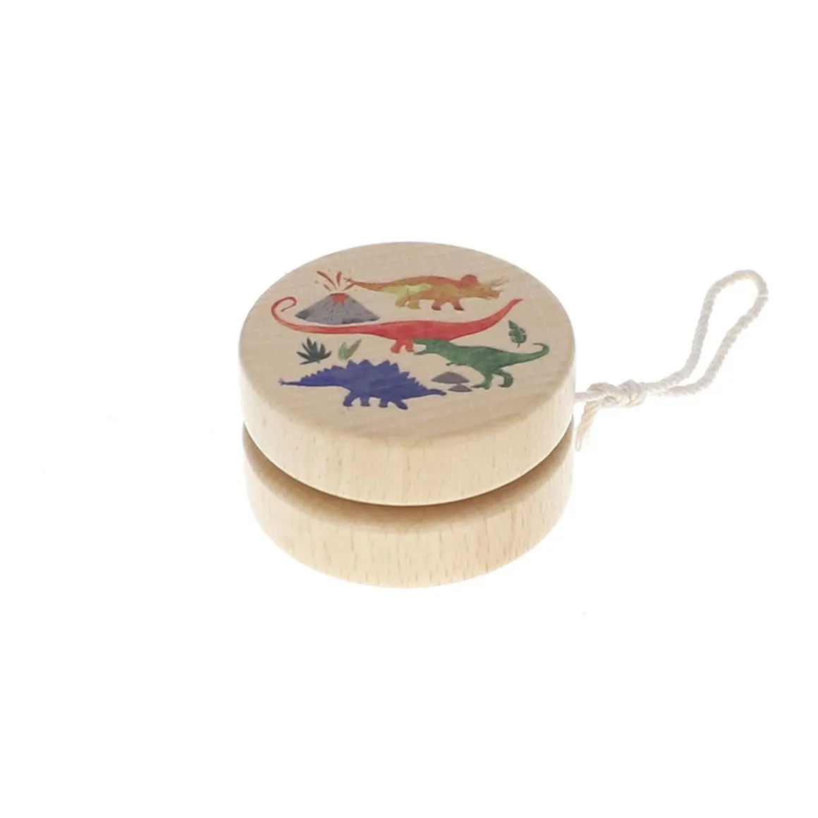 Yoyo en bois dinosaures