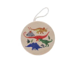 Yoyo en bois dinosaures